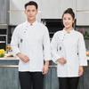 Autumn-Style Long Sleeve Chef Uniform: Breathable Culinary Workwear for Head Chefs In Restaurants, Canteens, and Bakeries.