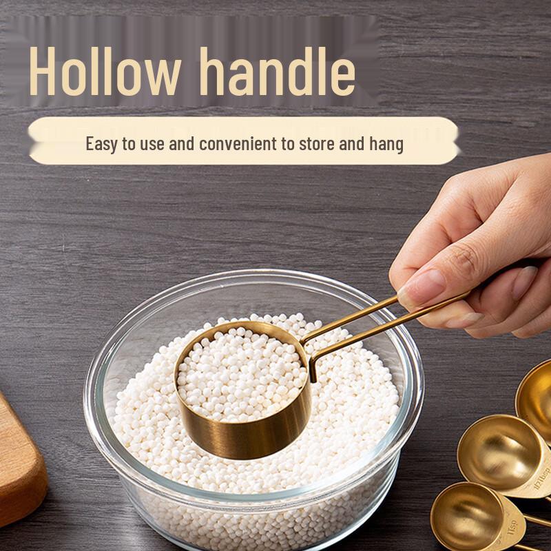 Ji Wang Gu Titanium Gold Measuring Spoons Set