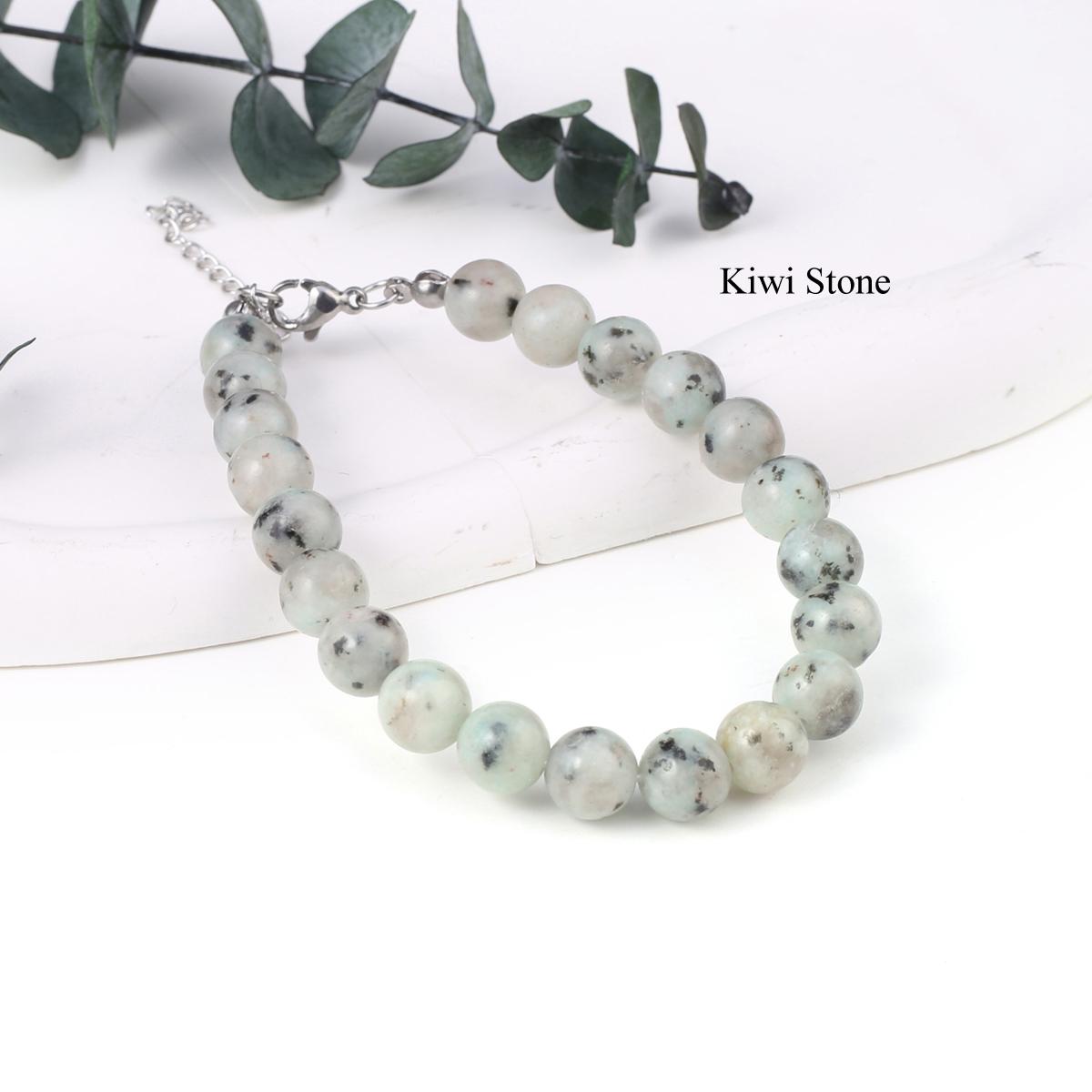 

1 шт., браслет из энергетического натурального камня с круглыми бусинами, богемный стиль Рейки, целебный кристалл, аметист, агат, драгоценные камни, браслеты для женщин и мужчин, ювелирные изделия, подарки 1Pc/18+5cm