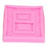 Silicone Mold Retro Photo Frame Picture Frame Fondant Cake Decoration Tool Chocolate Clay MoldPink