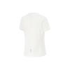 Li Ning Running Series Solid Color Quick-Dry Reflective Breathable Round Neck Short Sleeve T-Shirt Women Tops Off-White ATSU190-3