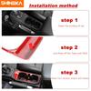 SHINEKA ABS Car Front Drink Cup Holder Decoration Cover Trim For Jeep Wrangler JL Gladiator JT 2018-2023 Interior Accessories