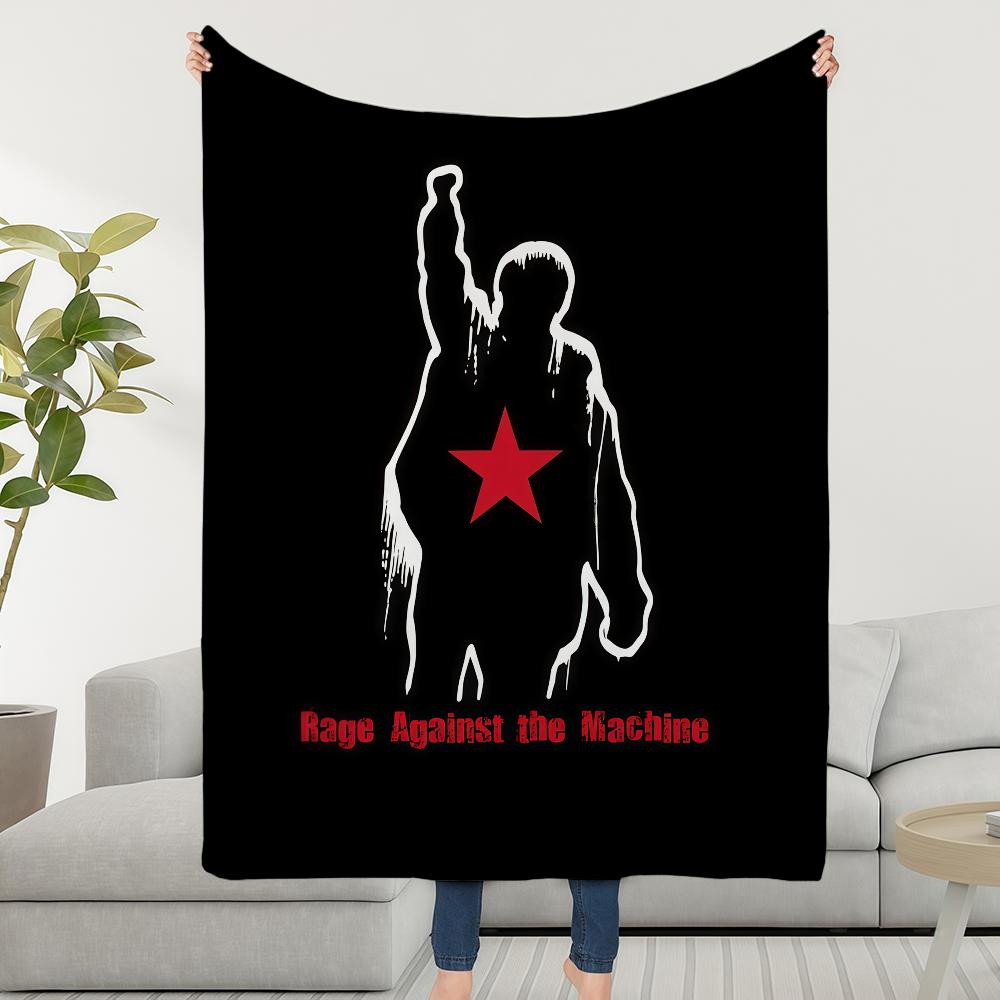 Rock Band R-Rage A-against The M-machine Blanket Soft Warm Furry Throw Super Kids Toys Bed Sofa Car Cradle