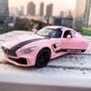 1/32 skala Benz AMG GTR Sportsbilmodell Lekebil Støpestøping Legering Bilmodell Trekk tilbake Kjøretøy Leker for småbarn Barn Gutter Jenter Gave