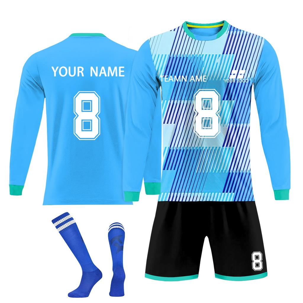 Personalised Shirts Kit Mens Girls With Name Number Custom Football Jerseys For Boys Training Suit