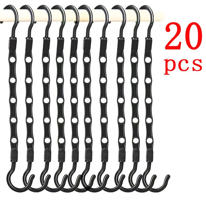 520 шт Волшебные вешалки экономящие место вешалка для шкафа экономящая место вешалка органайзер многофункциональные вешалки прочное пластиковое тяжелое хранение одежды 2319₽