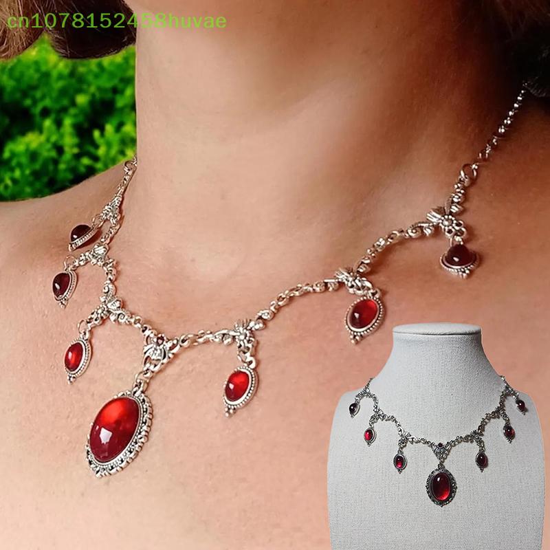 1 Pc Vampire Cameo Choker, Victoria, Retro, Butterfly, Blood Drop, Pagan, Witchcraft, Alternative, Necklace For Women