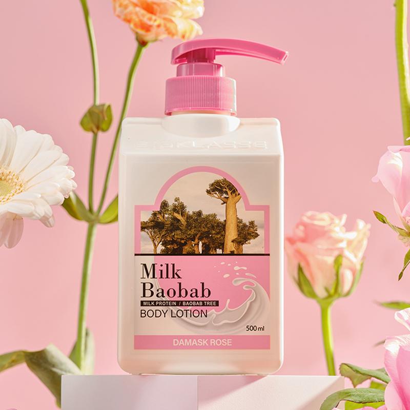 Milk Baobab Original Körperlotion Damaszener Rose 500ml