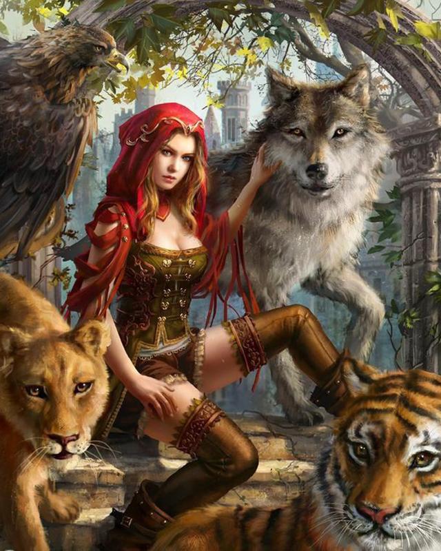 5D DIY diamentowe malowanie elfy i anioły pełne kwadratowe okrągłe wiertło diamentowe hafty zwierząt obraz z kryształu górskiego ręcznie robiony prezent