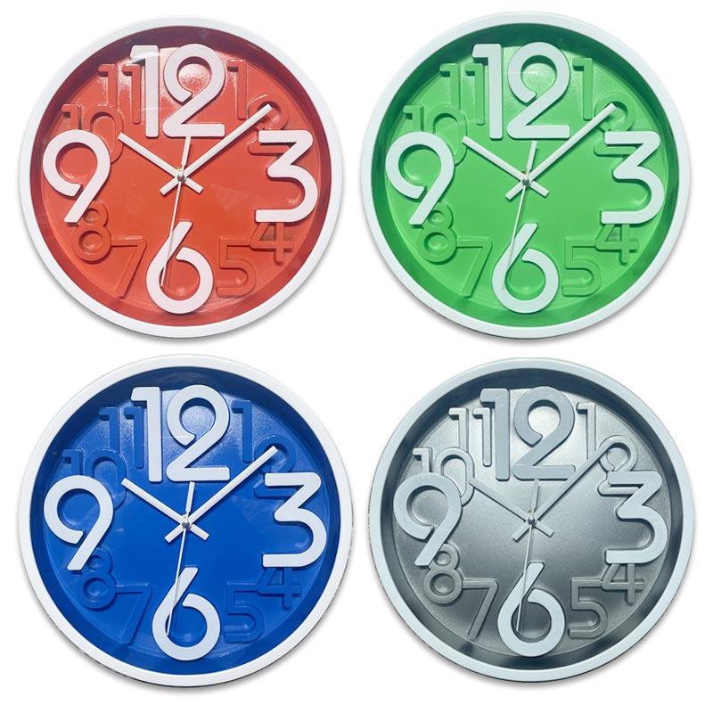 Three-dimensional Digital Wall Clock Home Living Room Wall Clock Creative Modern Simple Clock Quartz Clock Wall Clock