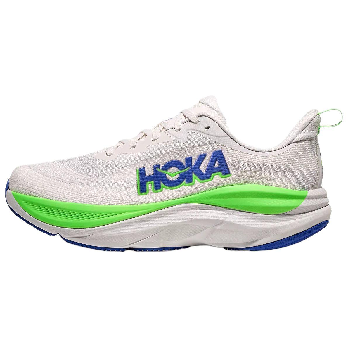 HOKA ONE ONE SKYFLOW Slip Resistant, Abrasion Resistant, Breathable, Support Running Shoes Men s White Green 1155111-CYNN 40