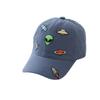 Children's Alien Embroidery Duckbill Cap - Spring/Autumn Korean Cartoon Style Hat for Boys and Girls