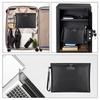 Portable Zipper Bag With Lock Fireproof Waterproof Document Envelope File Folder Cash Pouch Home Office Money Bag Safe Bag
