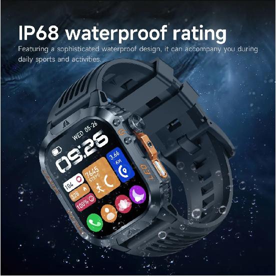 2026 New T-Rex3 Ultra 1200mAh Super Capacity Battery Adult Men Smart Watch 1.7" Large Screen Call 5ATM Waterproof Sports Watches