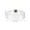 11 Inch Clear Cake Dome Lid Plastic Transparent Food Cloche for Bakery Dessert Display Pastry Serving Cheese Board Cake Platter