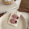 Cartoon Embroidery Children's Hairpin Cute Mushroom Girl Bangs Side Clip Hairpin Hair Clip Kids Hair Accessories Headwear