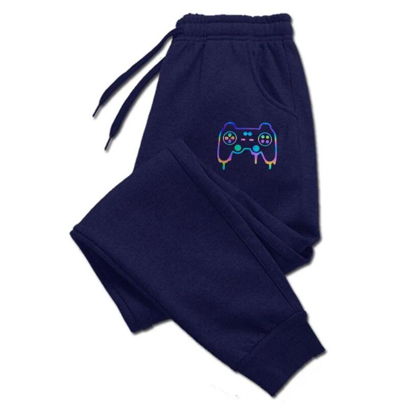 Funny Games Console Printed Pants Men Casual Outdoor Sports Fitness Jogging Long Pants Fashion Drawstring Sweatpants