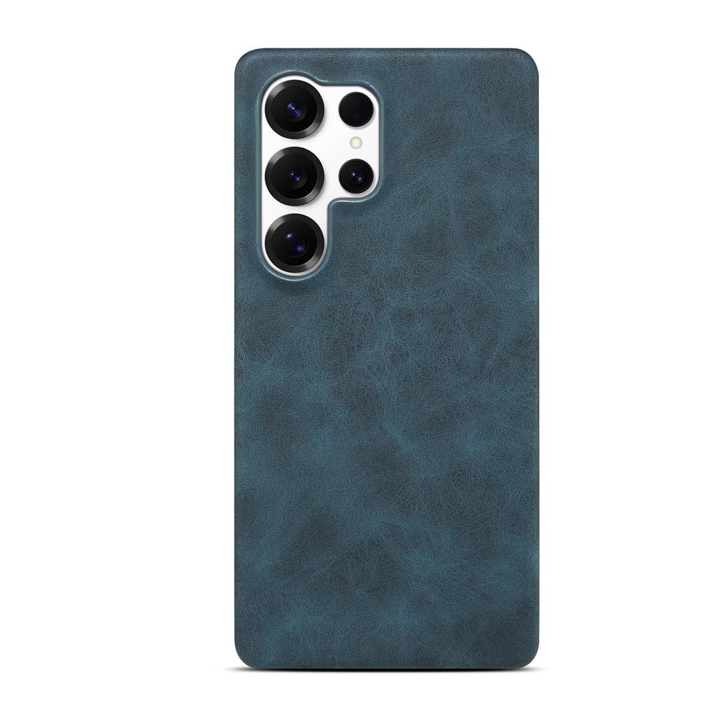 Samsung S25 Ultra Retro Leather Phone Case with Invisible Magnetic Buckle and Drop-Proof Hard Shell