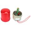 220VAC Roterende Blinkende Signallys Rødt LED Varsellys 97mm Diameter