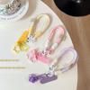 Dopamine Color Hollow Star Mobile Phone Case Clip Portable Rope Bold Braided Rope Lanyard Anti-Drop And Anti-Lost Keychain