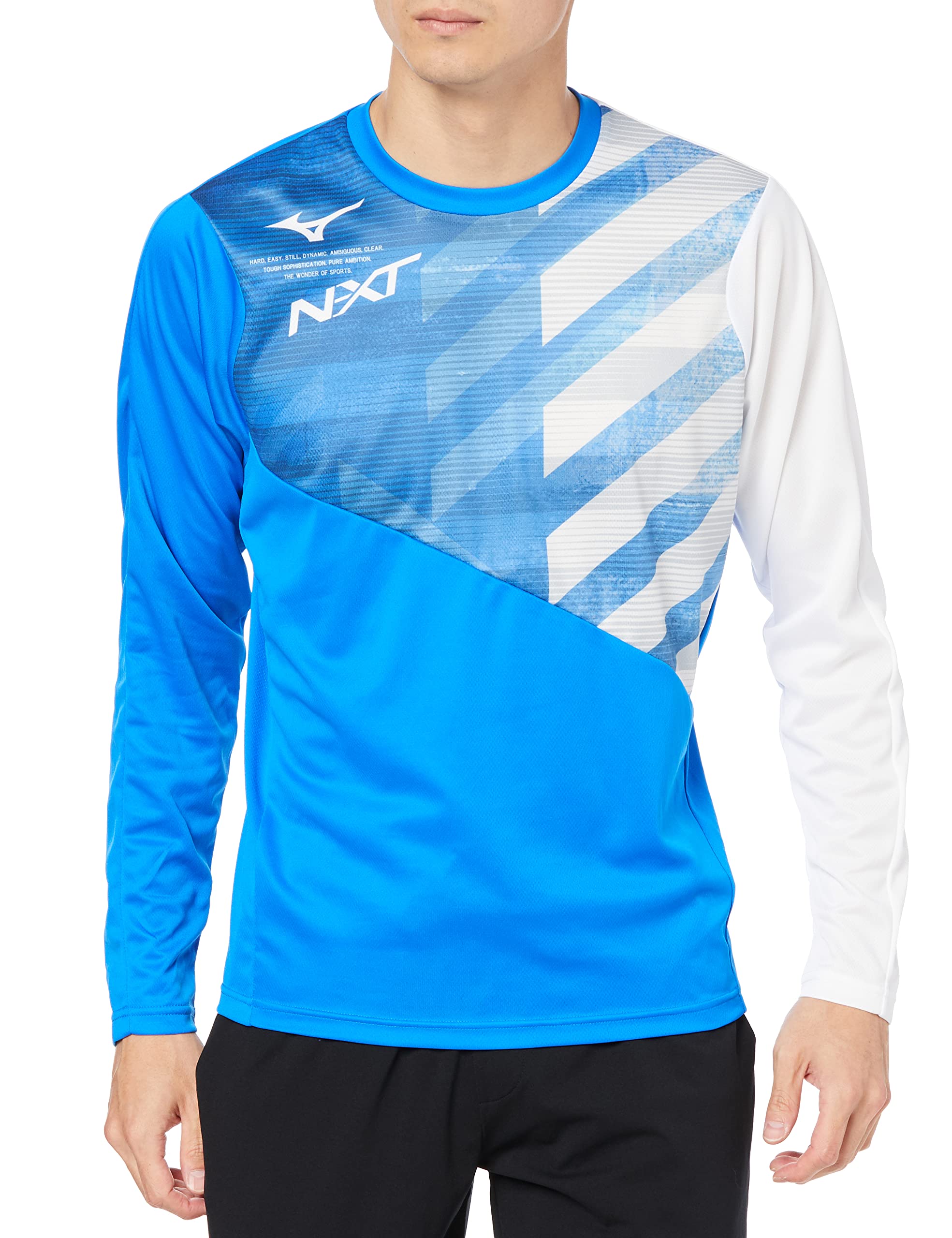 

Mizuno Practice Long Peace U2MA2502 N-XT Shirt, Sleeve, Blue, XL,