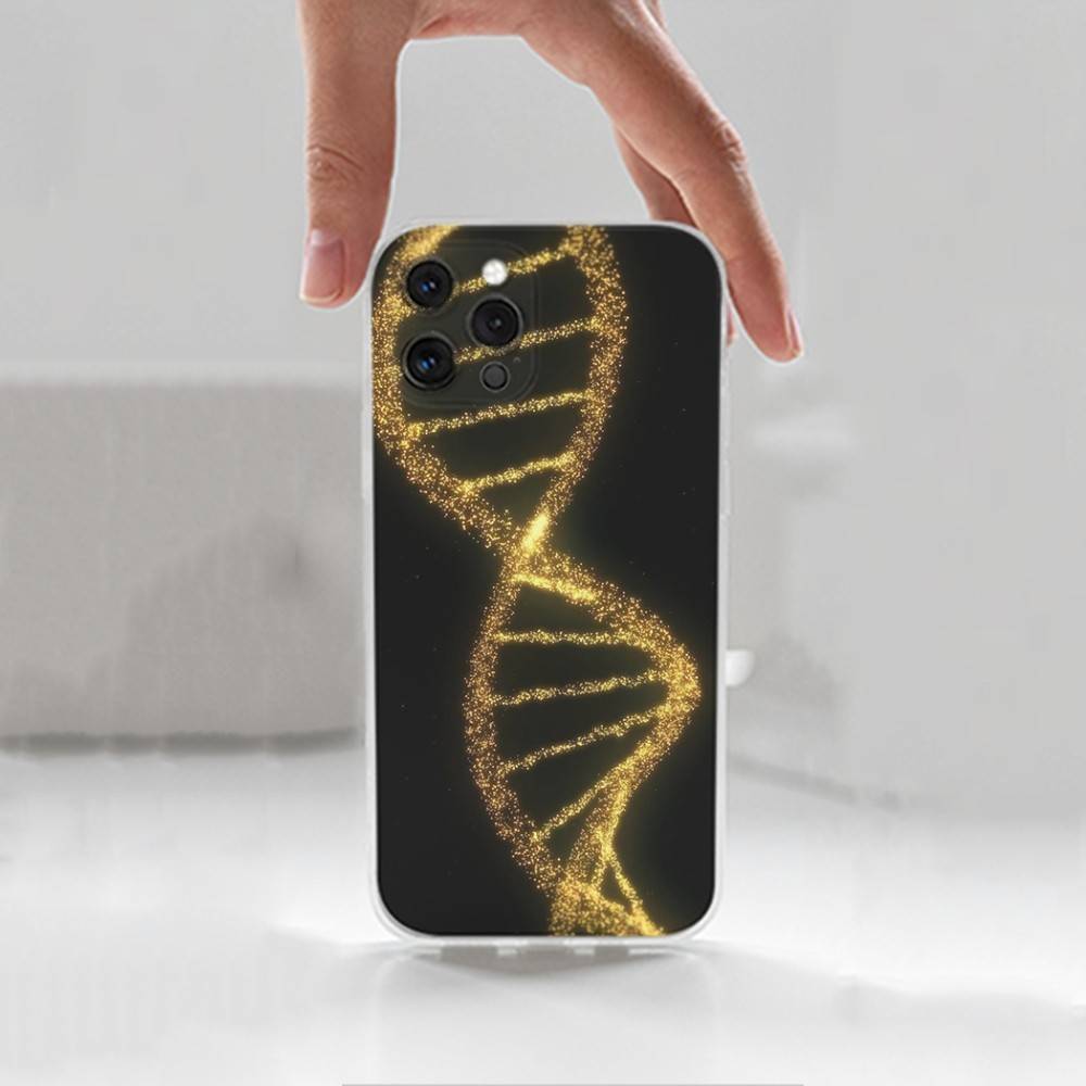Wissenschaft Biologie DNA Für iPhone Max,14,SE,12,15,Pro,17,Plus,11,XS,Mini,16,X,13,XR,Transparente Weiche Hülle
