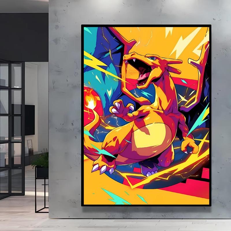 Lovely Pikachu Decorative Painting High Quality Printing Vivid Colors Adds Unique Charm To Your Living Room and Bedroom