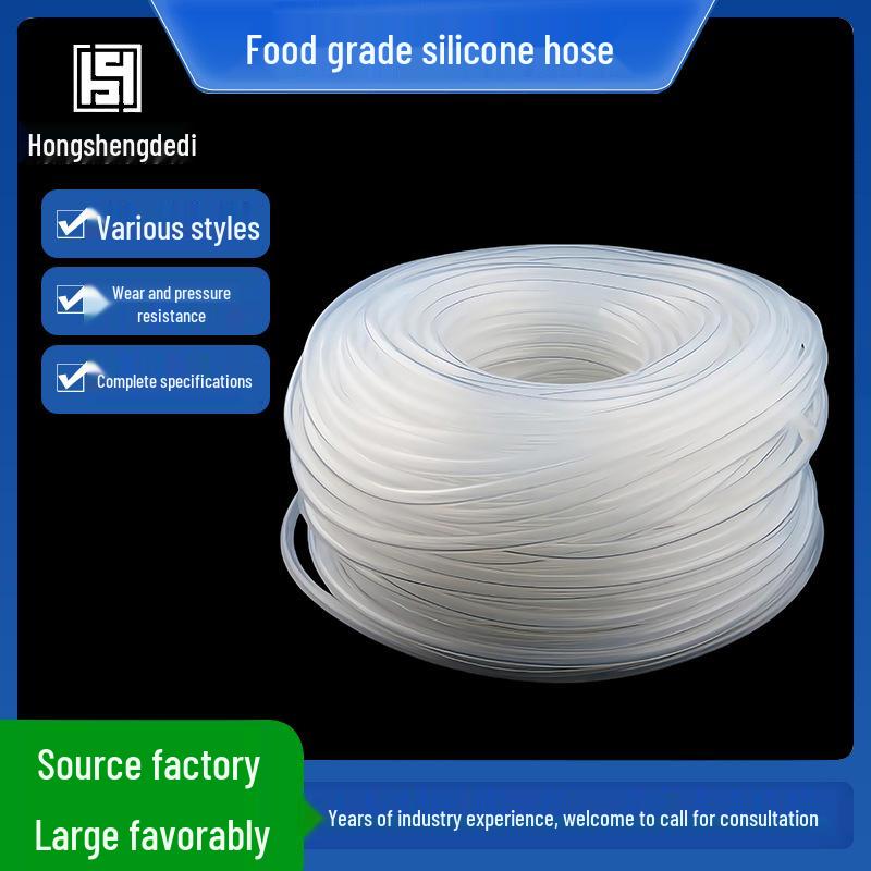 

Food-Grade Silicone Tubing - Flexible, Temp-Resistant, for Water Dispensers, Coffee Machines, and Air Pumps