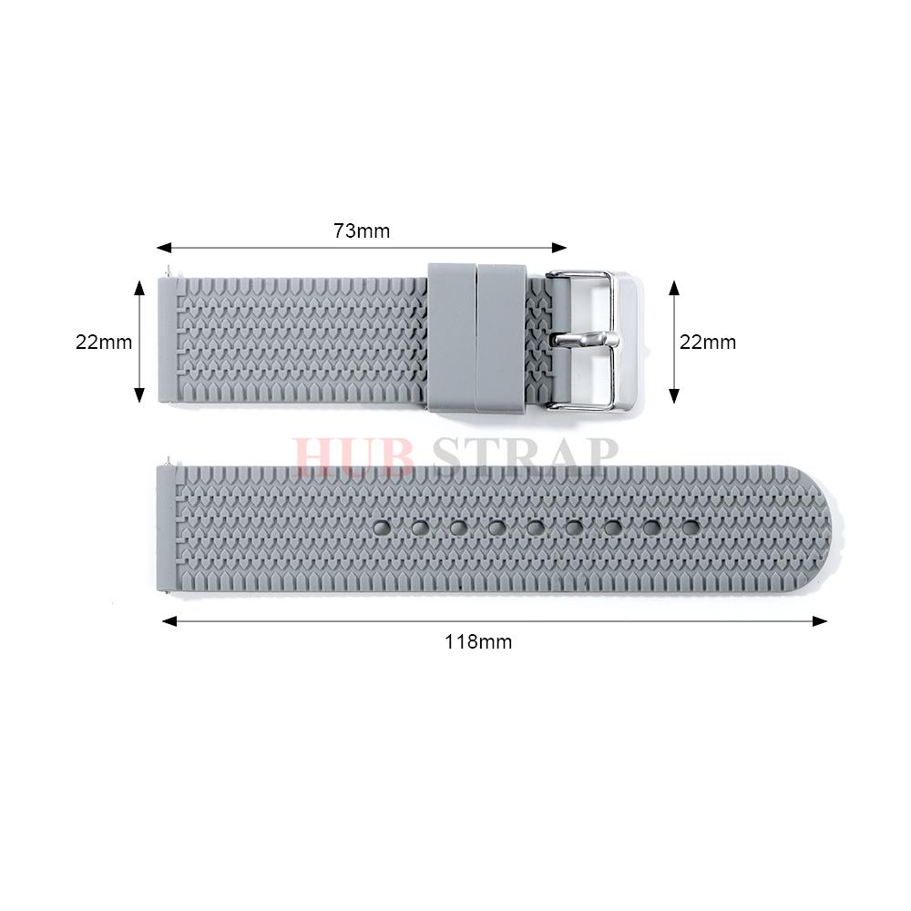 18mm 20mm 22mm 24mm Soft Rubber Strap Silicone Watch Band for Seiko for Rolex Bracelet Quick Release Sport Replacement Wristband