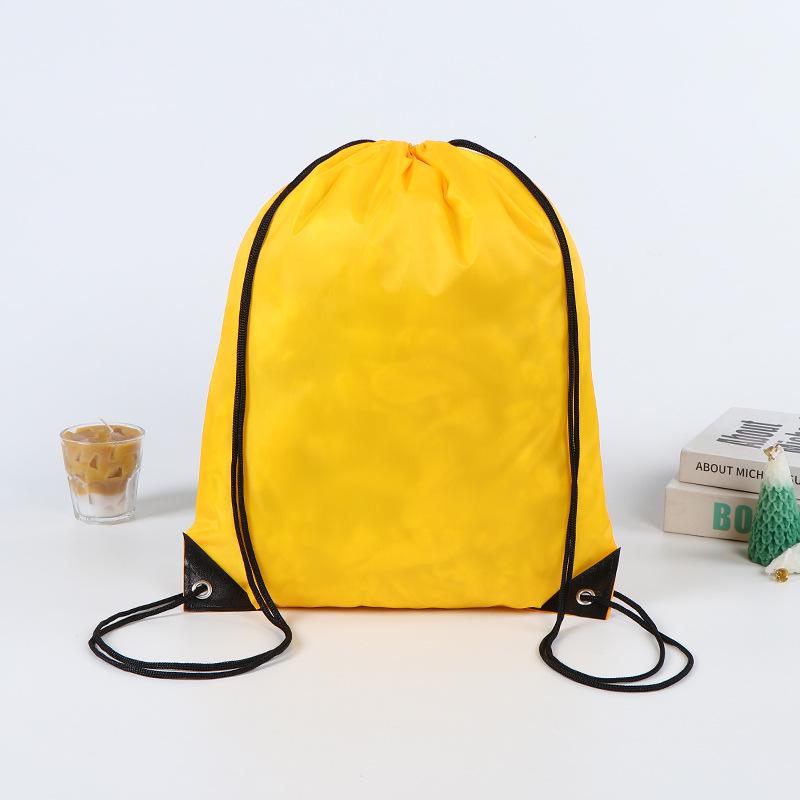 Waterproof Polyester Drawstring Backpack for Marathon Events
