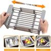 Extendable Kitchen Sink Drain Basket, Retractable Stainless Steel Sink Rack, Telescoping Sinks Accessories Kitchensinks