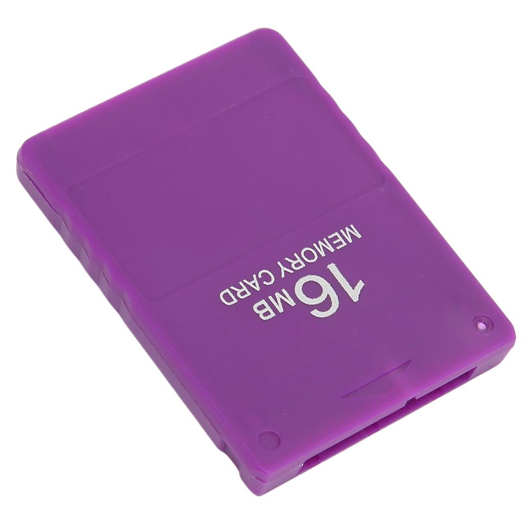 High Speed Game Memory Card Professional 16MB Memory Save Card Compatible for Playstation 2Purple