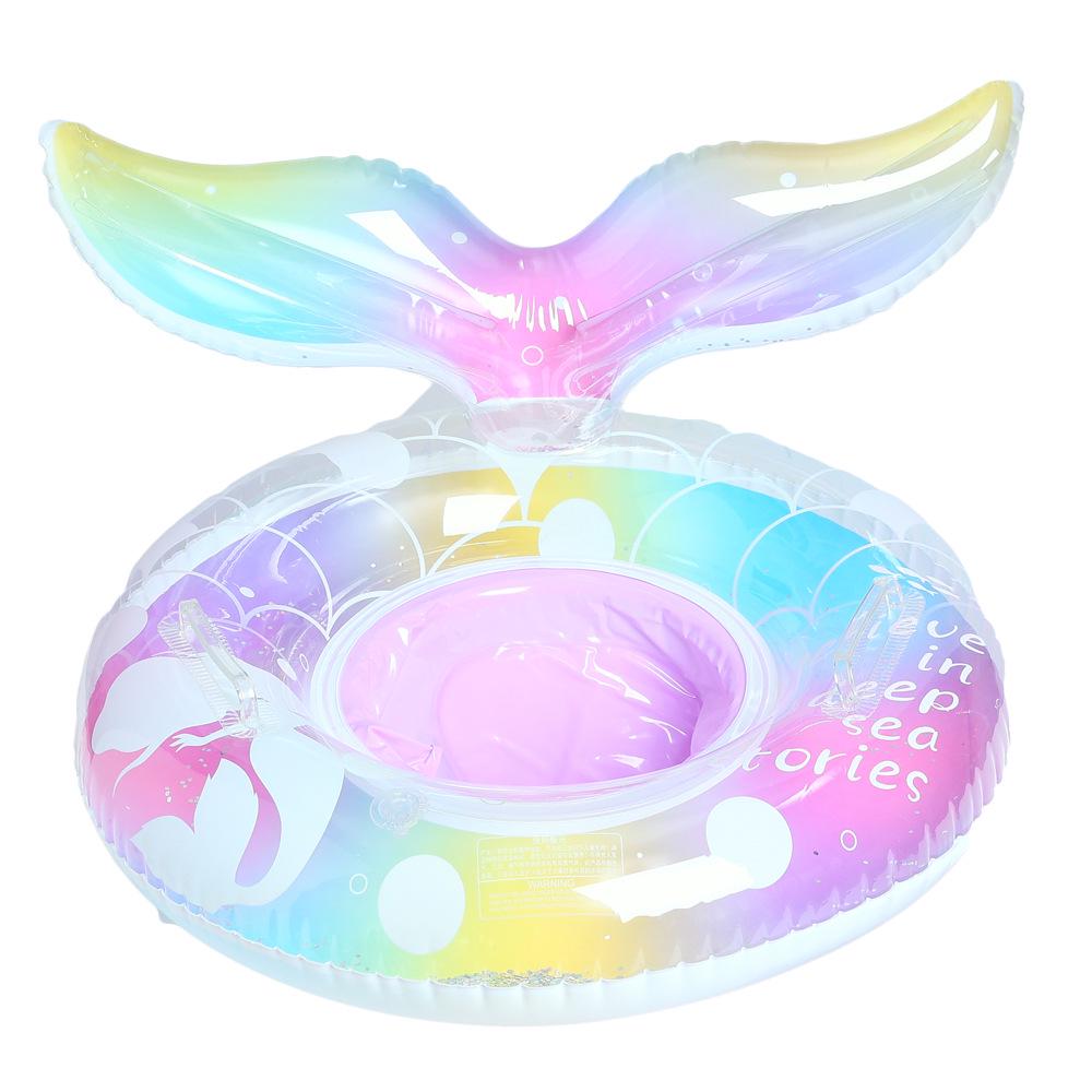 Xiaolü Thickened Sequin Mermaid Tail Swim Ring for Kids