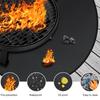 Yousheng Fireproof Pit Mat for Stove BBQ Heat Mat Round Square 3-Layer Fireproof Tabletop Mats for Outdoor BBQ Air Fryer Grill Mats