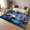 Custom Rug New York Rangers Pattern Print Name Text Soft Non‑Slip Floor Carpet for Home Indoor Decoration