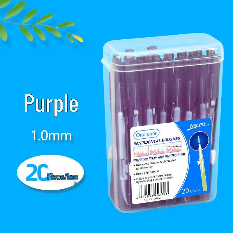 Retractable Push-Pull Interdental Brush for Gap Cleaning