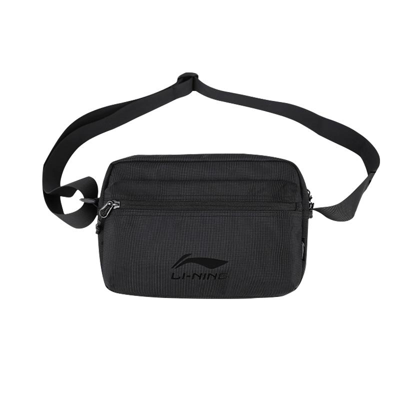 New LiNing Fabric Crossbody Bags Trumpets Unisex Black XMX077