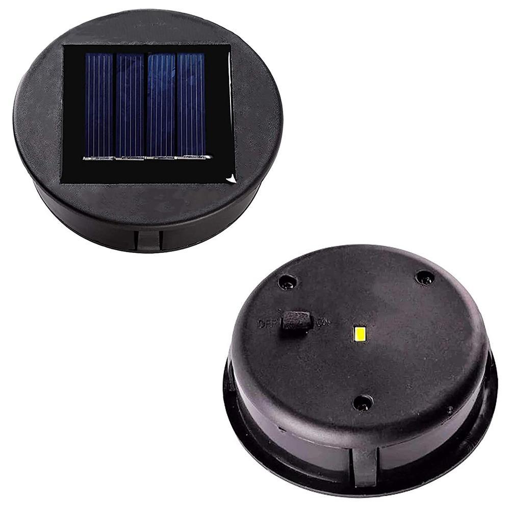 1pc Solar Light with LED Bulb Replacement Top Solar Panel Cover Replacement Light, Bulb Replacement Part for Outdoor