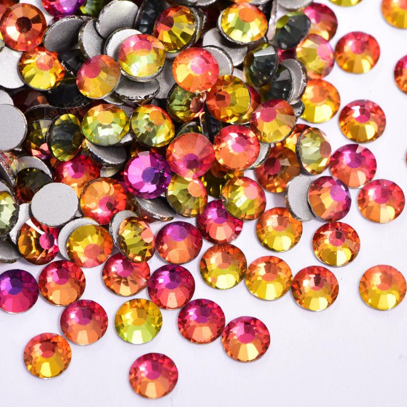 Ss3-Ss16 Mixed Size Flat Bottom Drill, Mobile Phone Case Diy Sticker Diamond Crystal Glass, Creative Nail Art Jewelry Accessories