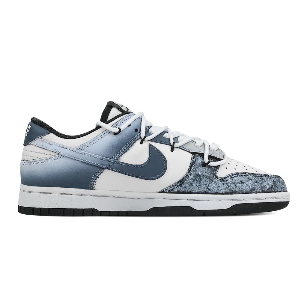Nike Dunk Horse Step Plovoucí Světlo Protiskluzové Odolné proti oděru Nízké Skateboardové Boty Unisex Černá Modrá HF5441-100(Tým773-)