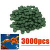 100-3000pc High Purity Spirulina Tablets Spiral Seaweed Enrichment Favorite Pets Food Fish Crystal Red Shrimp Fish Food Aquarium