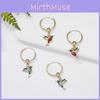 Bird Earrings Alloy Water Drilling Retro Hummingbird Hoop For Gift Shops