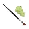 Angled Nose Contour Brush Set Green Sequin Christmas Tree Shape Blending Sponge Kit for Cosmetic