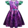 Halloween Vampire Descendants 4 Children'S Flying Sleeve Dress 2D Printed Children'S Suit Skirt