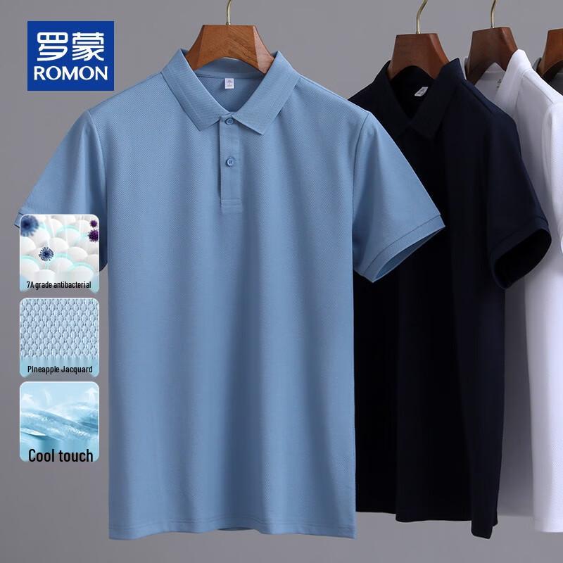 ROMON Men's Cooling Anti-Bacterial Polo Shirt