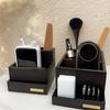 Wooden Nail Drill Bits Holder 10 Holes Nail Drill Machine Holder Display Storage Box Nail Art Polishing Grinding Drill Organizer