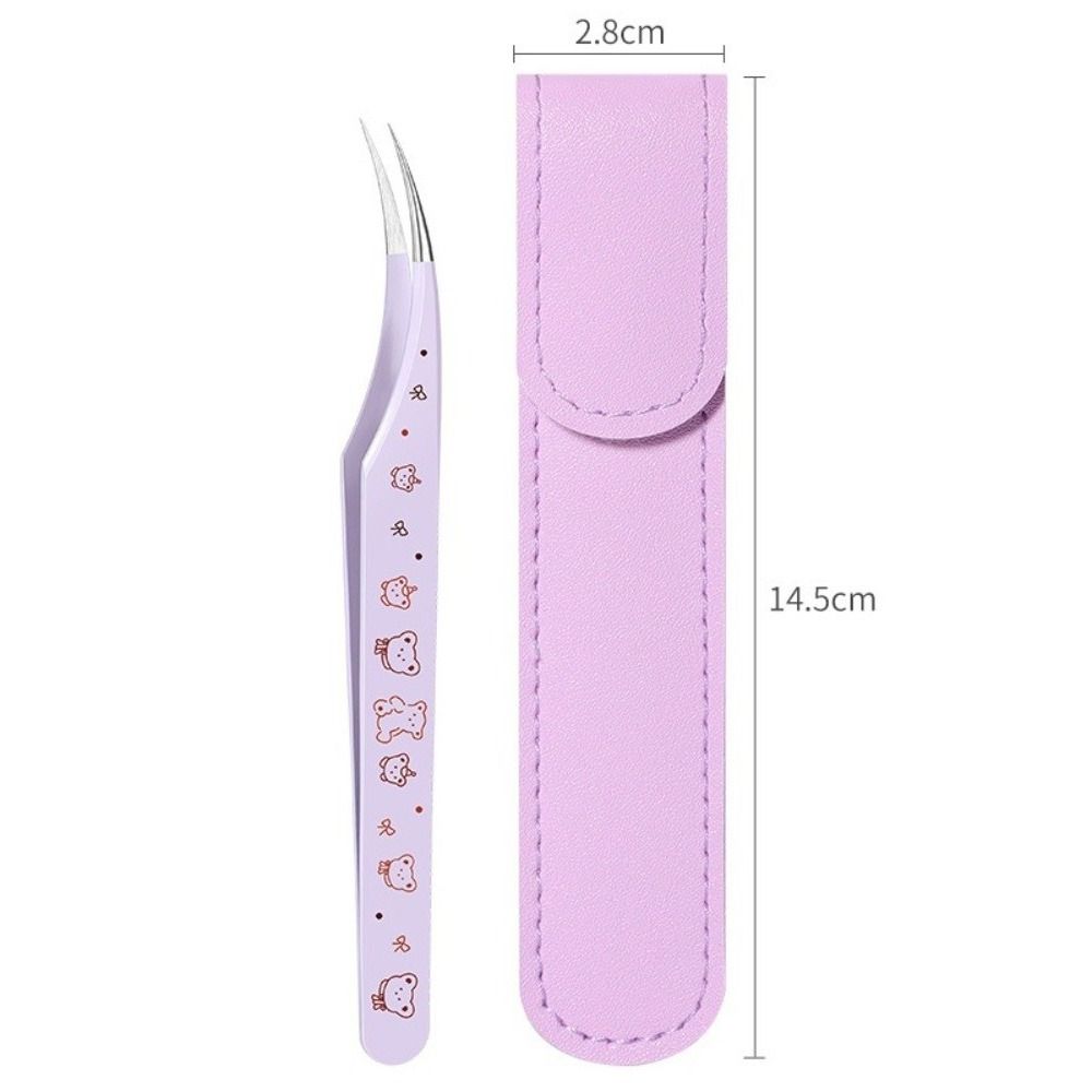 High Precision False Eyelash Tweezers Lashes Extension Tweezer  Miniature Scene Stickers