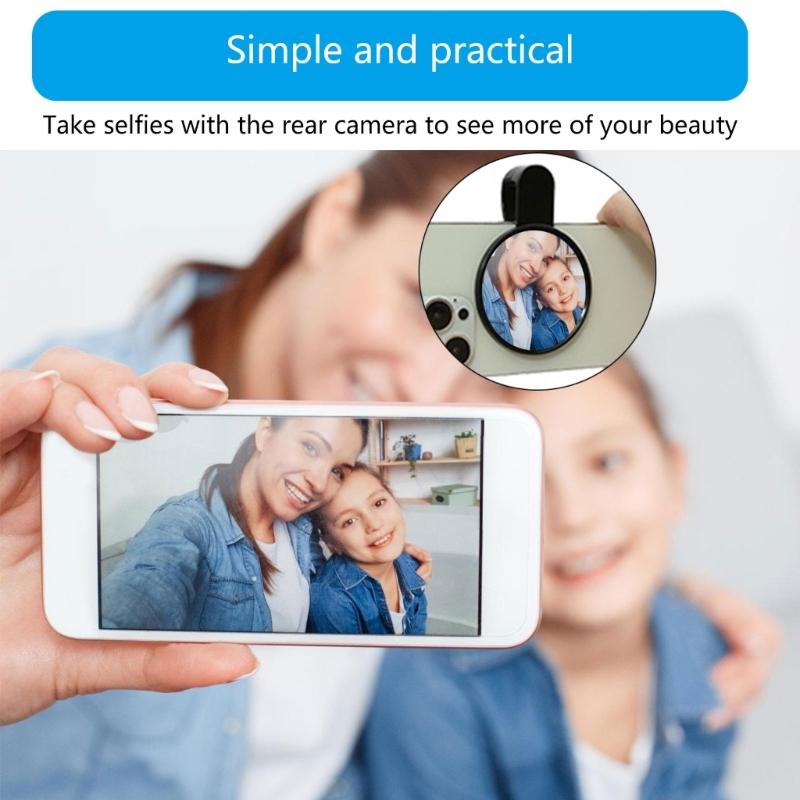 Selfie Mirror for Back Camera Phone Reference Mirror Selfie Reflector Selfie Artifact Rear Camera Mirror for Phone