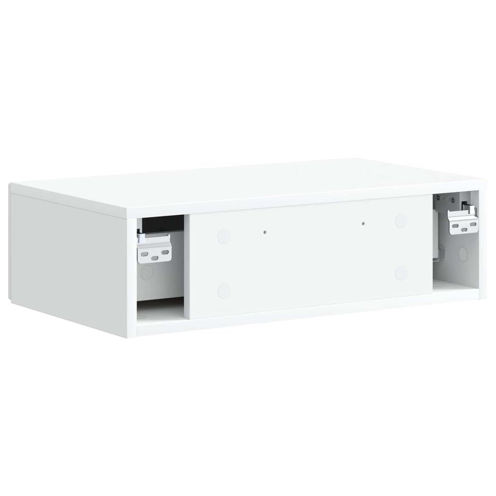 Wall Mounted Side Table White 59 x 34.5 x 17 cm