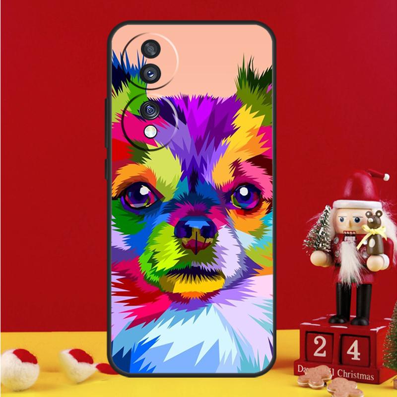 Chihuahua Face Floral Dog Case For Honor Magic 8 5 6 7 Lite Honor Win X9b X9c X9a X8c X8b 50 70 90 200 400 Pro Cover